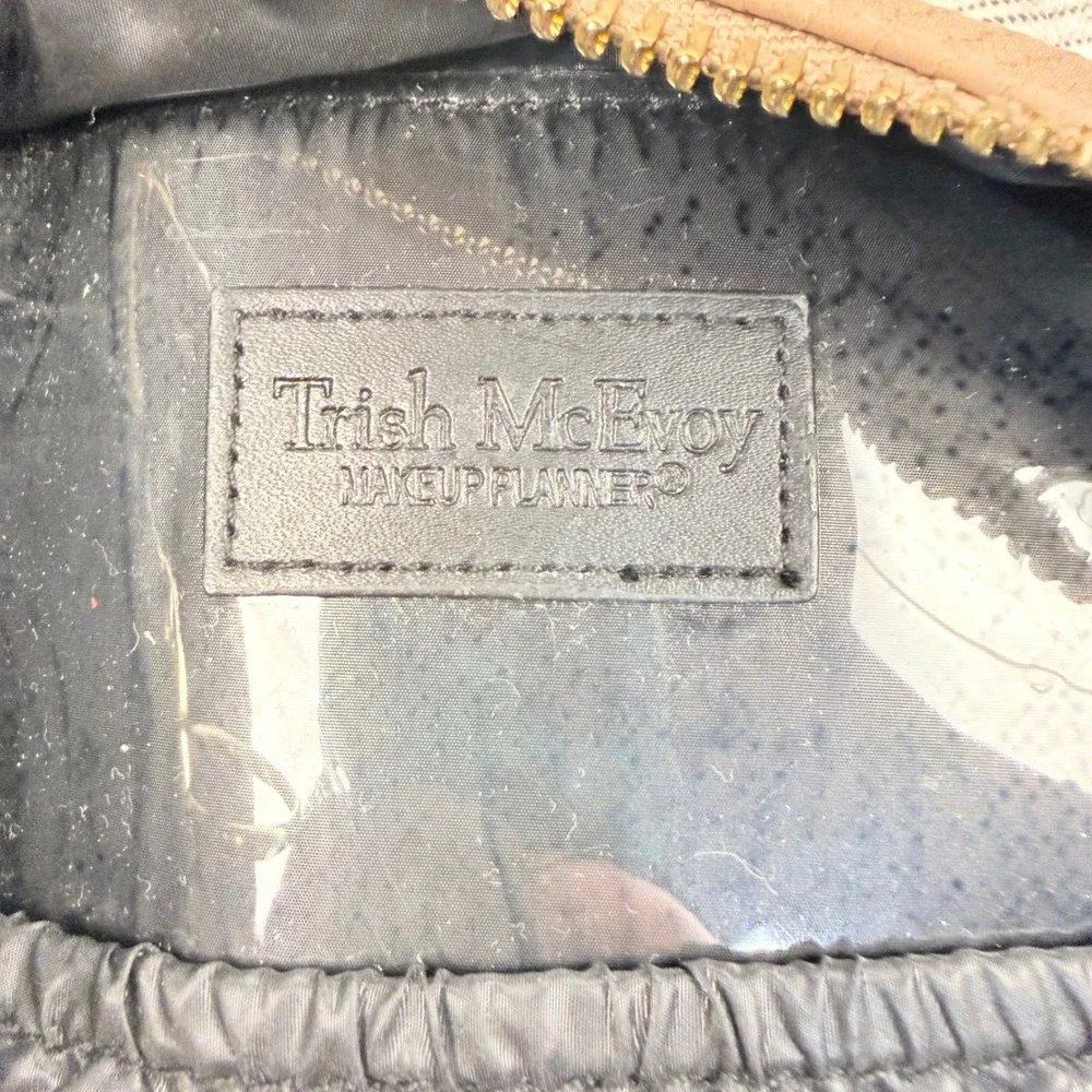 Trish McEvoy Light Beige Cream Reptile Skin Makeup Planner Travel Toiletries - Picture 4 of 7